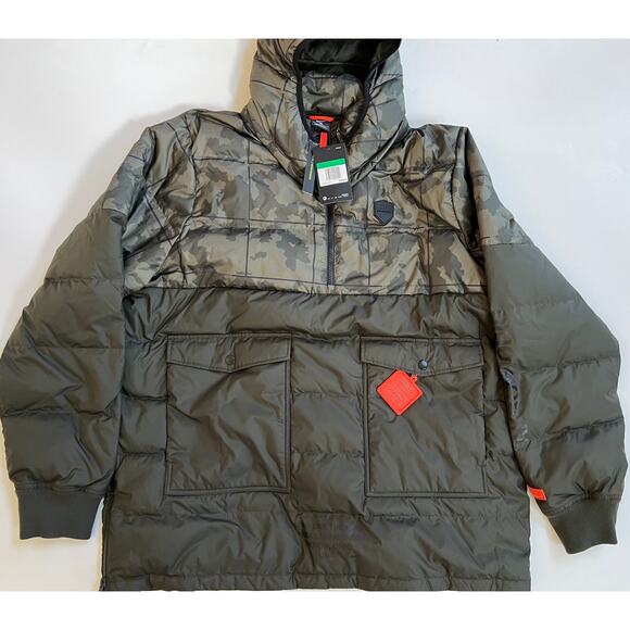 Nike Lebron James Down Fill Camo Puffer Jacket Men's AT3904-355  Size XL NWT - Picture 1 of 16